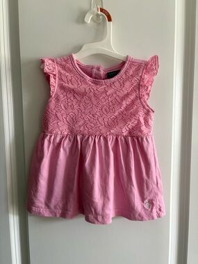 U.S. Polo Assn. 24mo Pink Lace Girls' Tank Tunic